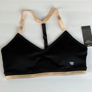 Abercrombie Black sports bra size XS
